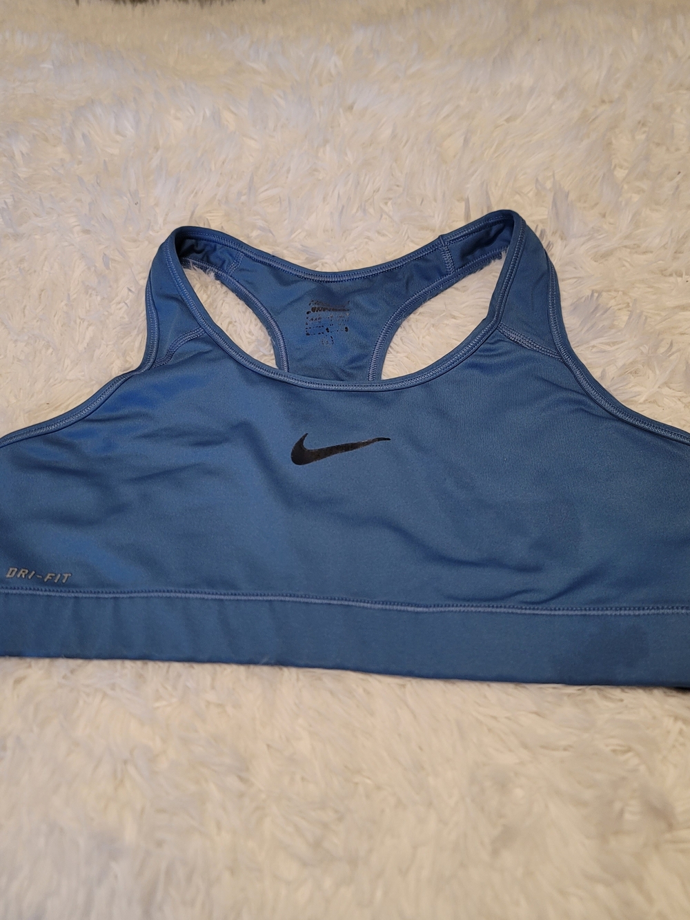 🔥3 For $15 Nike Women's Blue Dri-FIT Sports Bra - Racerback Support Size Large